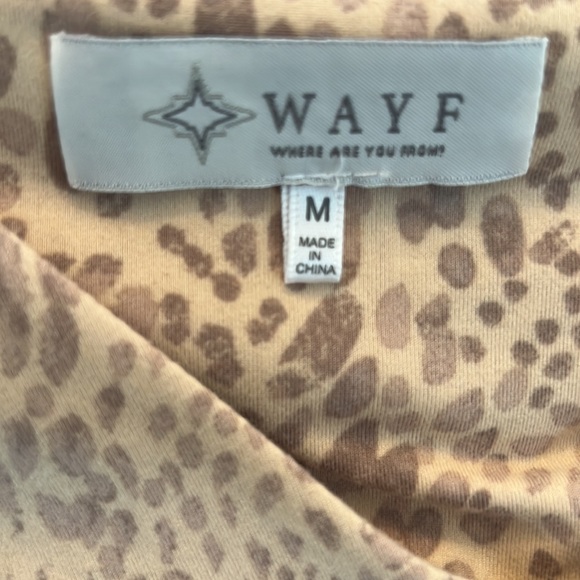 WAYF Jersey Leopard MIDI Dress - Picture 6 of 8